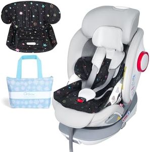 Orzbow Gel Car Seat Cooler Pad for Babies, Car Seat Cooling Pad with Waterproof Liner for Potty Training, Toddler Stroller Cooling Mat, Includes Thermal Travel Bag, Keep Baby Cool in Summer, Black