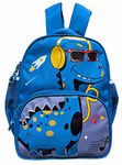 Wisdom |Dino Kids Backpack Toddler Backpacks Preschool School Bag Bookbag Travel Daypack Shoulder Bag for Boys and Girls (14 Inch) (Grey(blue))