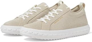 Michael Kors Women's Grove Knit Lace Up Sneaker, Pale Gold, 8