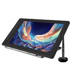 HUION KAMVAS Pro 13 2.5K QHD Drawing Graphics Tablet Pen Display Full Laminated IPS 145% sRGB (QLED) Digital Drawing Monitor Battery-Free Stylus 8192 Pen Pressure Tilt with Stand USB-C- 13.3inch