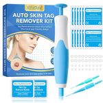 Boxania® 2 in 1 Skin Tag Removal Kit for 2-8mm Skin Tag, Skin Tag Remover Patches, Face Care Mole Wart Tool, Green Skin Tag Removal Kit, Easy to Use