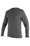 O'Neill Men's Basic Skins UPF 50+ Long Sleeve Sun Shirt, Graphite, M