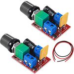 RUNCCI-YUN 2pcs 3V 6V 12V 24V 35V 5A Motor Speed Controller module Mini DC Motor PWM Speed Controller switch control controller Switch LED Dimmer