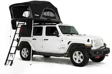 ILANDER Rooftop Tent Hard Shell,Roof Top Tent Camping for SUV Van Jeep Truck, Lightweight Foldable Car Rooftop Tent with Ladder, Waterproof and UV-Resistant Overland Roof Tents for 2-3 Person,1.4M