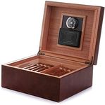 MEGACRA Desktop Cigar Humidor, Ceda