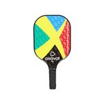 Airavat Prix Pickleball Paddle Racket Pack of 1 Piece for Men & Women Made of Carbon, Lightweight, Comfortable Cushion Grip, Max Spin & Control Pickle Ball Racket, 16mm Thickness (Red)