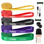 Fokky Resistance Bands Pull Up Bands Set, 5 Levels Resistance Bands set Men Women, Pull Up Assistance Bands with Door Anchor,Handles, Exercise Bands