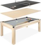 GoSports 7 ft 3 in 1 Pool, Dining, 