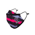 Muc-Off Bolt Face Mask, Large - Reusable Face Mask with Filter, Washable Face Covering - Adjustable Cotton Mask for Men and Women