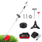 iBELL BB20-30 Cordless Trimmer/Brush Cutter/Grass Cutter 20V BLDC Motor 6000 RPM,4.0Ah Battery & Fast Charger,Blade & Trimmer Head,for Garden, Lawn, Yard,Lightweight Tool- 6 Months Warranty