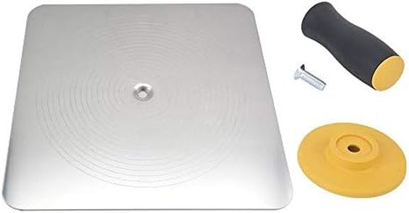 WHLZYEVA Lightweight Premium Aluminum Plate Plastering Hawk Plastering Hand Board with Comfort Grip Handle 12 x 12-Inch