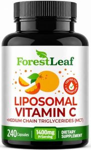 ForestLeaf Liposomal Vitamin C 1400mg Capsules | High Dose Vitamin C Liposomal Supplement w Coconut Oil Fatty Acids | Fast Absorption | Immune Support, Antioxidant, Collagen Production | 240 Vegan Cap