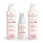 Mitchell USA LightenUp Radiant Essentials Skincare Trio Micro Dermabrasion Cleanser, Glow Tone Facial Lotion and Clarity Correcting Balancing Serum (Pack fo 3, 100ml + 100ml + 50ml)