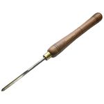 Faithfull HSS Full Length Woodturning Chisel - 8mm Spindle Gouge, Blade Length 160mm, Total Length 410mm - FSC Certified Wood Handle