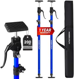 Adjustable Cabinet Jacks for Installing Cabinets (45.3-114.2 Inches 2 Pack) Heavy Duty 200 lb Support Rod & Third Hand Support System with Swivel Non-Slip Pads for Drywall and Ceilings