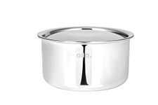 Allo Stainless Steel Triply Tope with Lid/Patila/Bhagona for Grains/Soups/Canning/Desserts/Broth Boiling Tope Induction Gas Base Multi-Purpose Steel | 10 Years Warranty 24cm, 5.2 litres