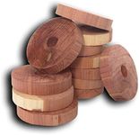 Household Essentials 14306 CedarFresh Red Cedar Wood Rings for Hangers - Set of 6