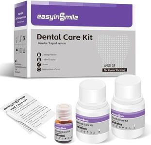 Tooth Repair Kit, Dental Cement Zinc Oxide Eugenol for Filling Chipped Broken Teeth, Missing Tooth Replacement, Dental Care Kit for Crown & Bridges