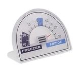 Fridge Thermometer or Freezer Thermometer Dial With Recommended Temperature Zones Cooler Chiller