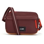 Pacsafe Unisex's Go Anti Theft Crossbody Bag, Garnet Red, 2.5 Litre