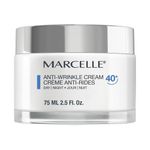 Marcelle Anti-Wrinkle Cream 40+, Day & Night, Anti-Aging Cream with Collagen and Elastin, Reduces Fine Lines & Wrinkles, Restores Radiance, Fragrance-Free, Hypoallergenic, Cruelty-Free, 75 mL