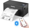 MUNBYN Shipping Label Printer Bluetooth, Postage Thermal Label Printer 4x6 for Business, Compatible with Etsy, Shopify, Amazon, Royal Mail, DHL, DPD, Evri, with 25 Labels, 130B, Black