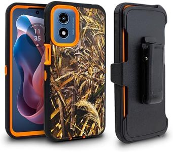 ThousandGear Shockproof Case for Motorola Moto G-Play 2024 with Belt Clip Holster, Built-in Screen Protector Heavy Duty Rugged Full-Body Protective Case Cell Phone Cover with Kickstand (Camo)