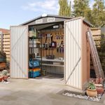 Aoxun 6'x4' Outdoor Metal Storage S