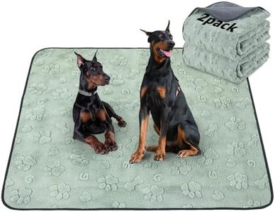 LOOBANI 2 Packs Extra Large Washable Pee Pads for Dogs,72x72in Non-Slip Reusable Puppy Pads, Super Absorbent Pet Whelping Pads, Puppy Playpen Mat for Incontinence, Housebreak, Floor and Bed