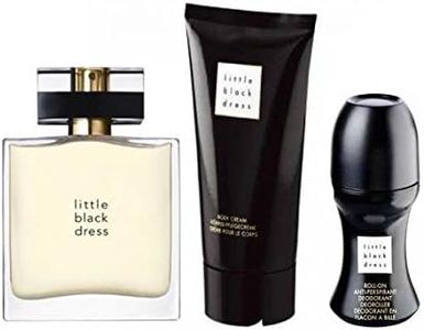 Avon Little Black Dress - Set di 3 profumi classici/eleganti Eau de Parfum Spray, lozione per il corpo