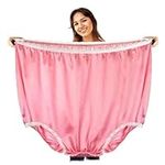 Funny Joke Gift Underwear For Women And Men Big Momma Undies Oversized Funny Gift Novelty Underwea Women Panties Cotton Briefs (Pink, One Size)