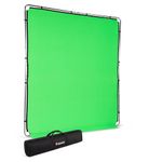 Manfrotto EzyFrame Photography/Video Large Format Collapsible Background Kit - 2 x 2.3m - Chroma Key Green - Rapid Assembly Aluminium Frame - comes with Rigid Carry Case - Ultra-Portable - LL LB7946