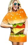 Womens Food Hamburger Costume Hallo