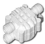 PBROS 1 Pieces 4 Way Auto Shut-Off Valve for Reverse Osmosis Ro System Water Filter Suited for 1/4" RO Tube