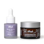 Vilvah Store Better Aging Serum & Ultra Moisturising Cream with Bakuchiol & Blue Pea Flower. Anti-aging, reduces fine lines & wrinkles. Suitable for all skin types, for men & women.