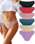 BeReady Seamless Knickers for Women Sexy Lace Underwear for Women No Show Ladies Briefs Panties for Women Multipack