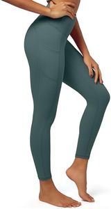 IUGA Fleece Lined Leggings Women Thermal Leggings for Women Winter Warm Tights High Waisted Hiking Yoga Pants with Pockets(Dark Green, XXL)