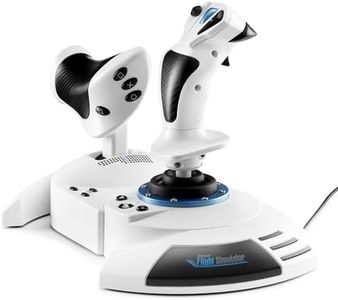 Thrustmaster T.Flight Hotas 5 Microsoft Flight Simulator Edition - Officially-Licensed Flight Joystick with Throttle - Simulation Controller for PS5, PS4, PC - USB Connectivity
