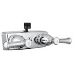 Dura Faucet Designer RV Shower Faucet Valve Diverter - For: Recreational Vehicle, Motor Home, Travel Trailer, Camper, Fifth (5th) Wheel, Towable (Chrome)