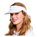 Wicked Costumes Adult Unisex Pub Golf Visor Hat Fancy Dress Accessory (White)