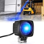 eTzone New Square LED Forklift Safety Lights Blue DC 12-100V Forklift Backup Lights 10W Warehouse Pedestrian Warning Spotlight