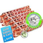 Rib Rack Stainless Steel – 6-Rib Capacity! Integrated Temperature Probe Holder - Never Risk Burnt Ribs Again! 100% Food-Safe, Non-Magnetic Stainless Steel – Easy Clean-up and Coating-Free!