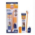 Arm & Hammer FFP6989PS Advanced Care 3-Piece Dental Kit with Toothbrush, Cover, and Toothpaste in Banana Mint Flavor, Single Pack