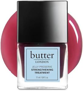 Butter London Jelly Preserve Strengthening Treatment - with Olive Oil and Calcium - Rejuvenates and Nourishes Nails - Helps Prevent Breakage and Peeling - Cruelty-Free - Victoria Plum - 11 ml