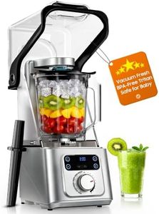 Professional Commercial Vacuum Blender with Quiet Shield, 2026 Upgraded 40000 RPM, Max 3000W/4HP, 56oz Eastman Tritan Cup for Smoothie, Nut Milk, Hot Soup, Baby Food, Self-Clean, 5-Year Full Warranty