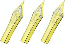 Set of 3 Kaigelu Fountain Pen Spare Extra Fine Nibs, Size 6, 3.5mm Length