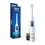 Oral B Pro 100 Gum Care, Battery Powered Toothbrush, White (NEW Model)