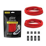 Xpand No Tie Shoelaces System with Elastic Laces - One Size Fits All Adult and Kids Shoe