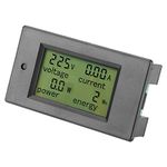 100A/22000W LCD Panel Digital Meter, Electrical Multimeters Power Meter Voltage Current KWH Watt Monitor AC80~260V