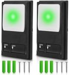 Garage Door Opener Wall Mount Control Panel, Compatible for Liftmaster Chamberlain Craftsman 41A5273-1 78LM, Multifunction Wired Connect Power Light Lock Control Button, Red Green Purple Button 2 Pack